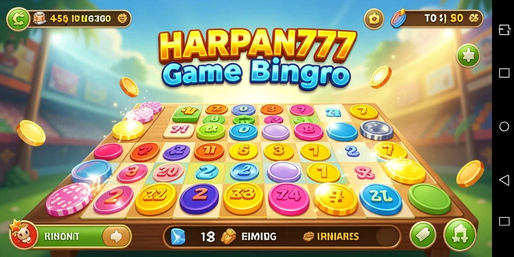 Tampilan gameplay menegangkan saat bermain Bingo di HARAPAN777